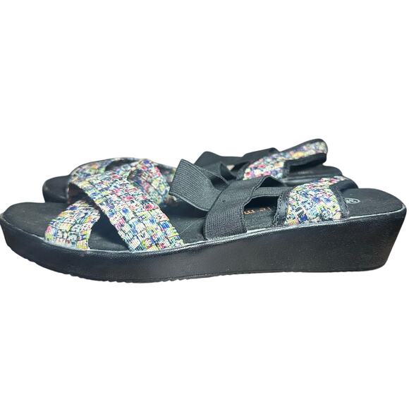 Bernie Mev Lisa splash Strappy Woven Sandals Lightweight Comfort EU 38 US 7.5-8 - Picture 6 of 10